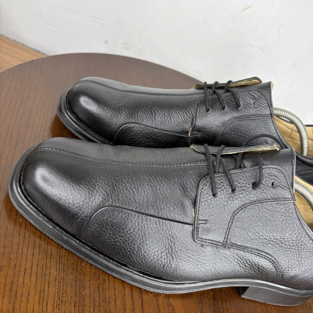 Studio Belvedere Bay Bridge Oxford Shoes Men's 13 EEE Black Pebble Leather Derby